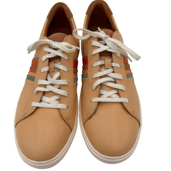 Clarks Un Maui Women's Striped Leather Unstructured Lace Shoes Size 11 - Picture 3 of 11